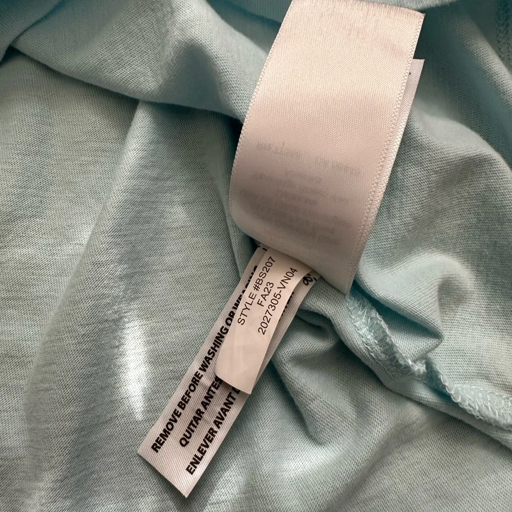 ✨ J.Crew Ruffle Sleeve Top – Light Blue – Size M - Picture 5 of 7